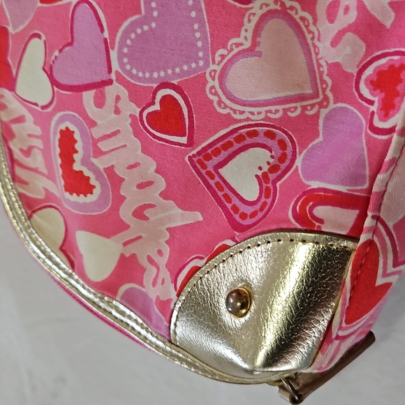 Lilly Pulitzer Pink Heart Zippity Do Cosmetic Bag - Picture 13 of 15